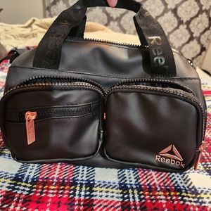 Black mini reebok duffle
